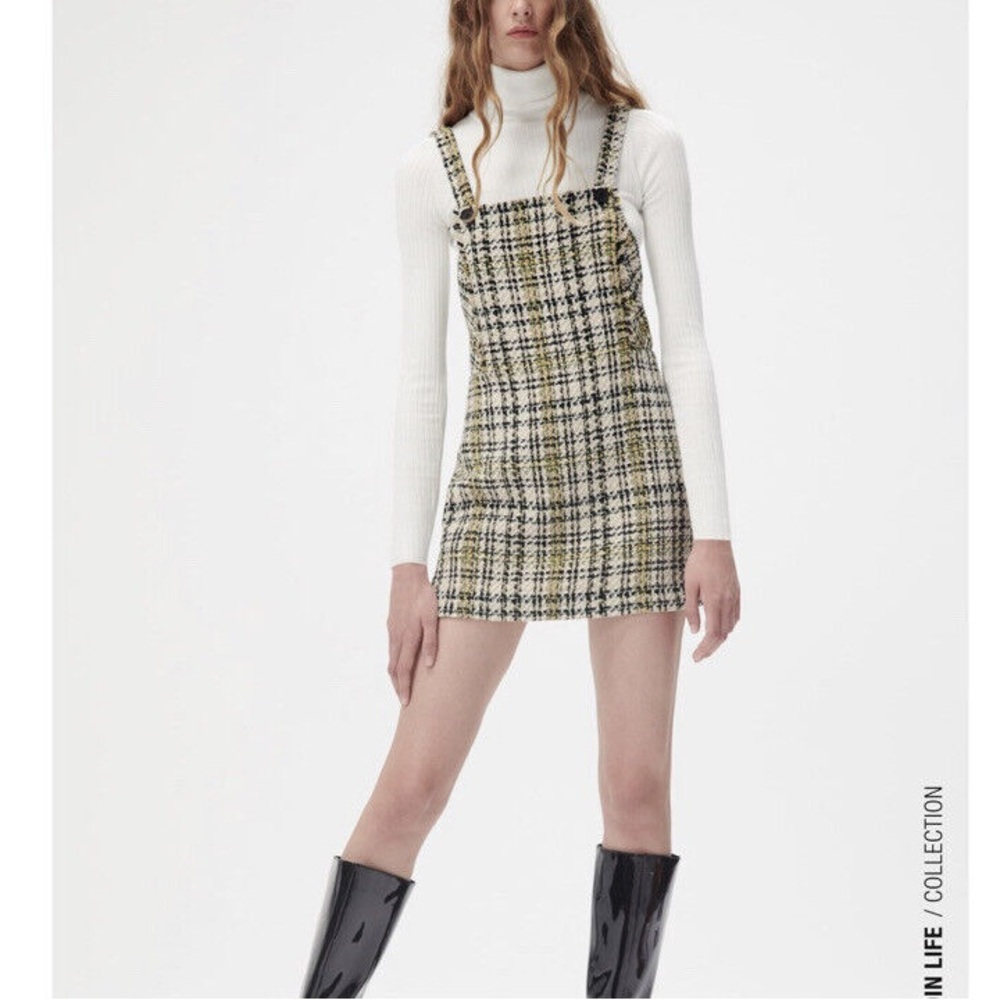 ZARA: BRAND NEW Mini Pinafore Dress